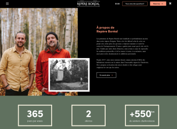 Site web repere boreal bloc accueil