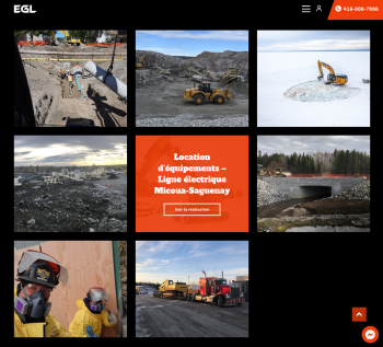 site web EGL projets