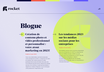 site web rocket agence numerique blogue