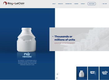 site web Roy Leclair accueil