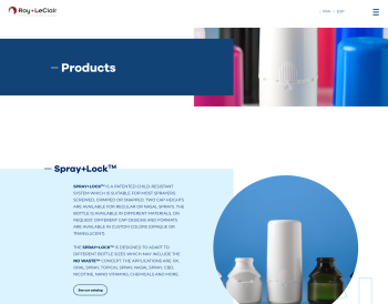 site web Roy Leclair detail produit