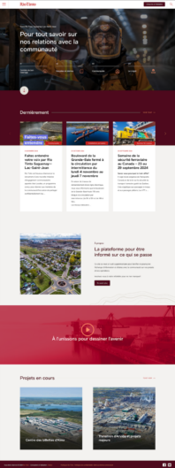 Votre Rio Tinto SLSJ -Accueil