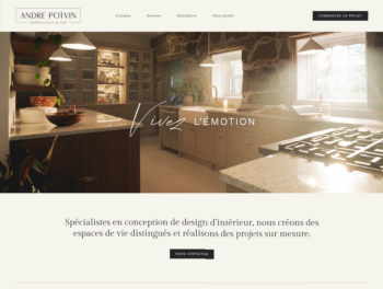 Accueil entête Andre Potvin projet web