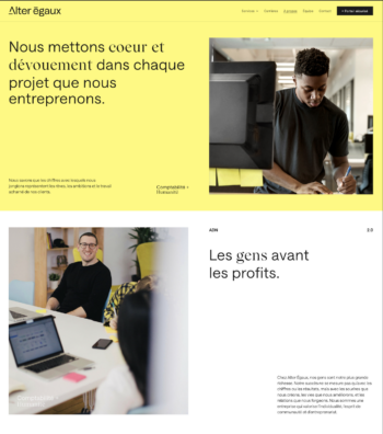 Alter Egaux site web à propos