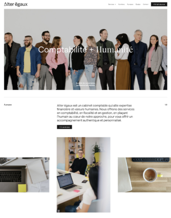 Alter Egaux site web accueil entête