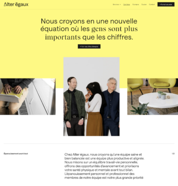 Alter Egaux site web carriere