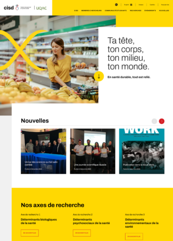 CISD Site Web page accueil