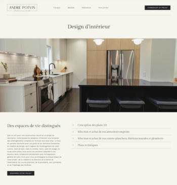 Service detail Andre Potvin projet web