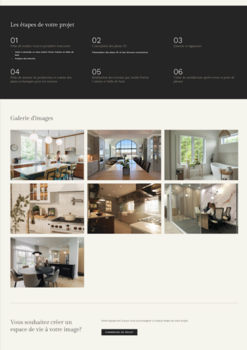 service etapes Andre Potvin projet web