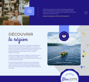 Bloc quoi faire au SLSJ - Site web bleu gîtes