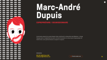 Réflecteur site web detail équipe