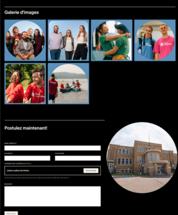 Site interne OBNL Patro Jonquiere - bloc galerie images