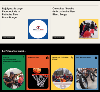 Site interne OBNL Patro Jonquiere - bloc promotions