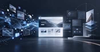 Illustration comparant la création d’un site avec l’IA et l’accompagnement d’une équipe web.